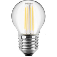LED Tropfenlampe G45, E27, 4.5W 2700K 470Lm, Glas Klar