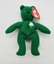 Ty Beanie Baby Erin the Bear Shamrock St Patricks Day Green Plush Toy NWT