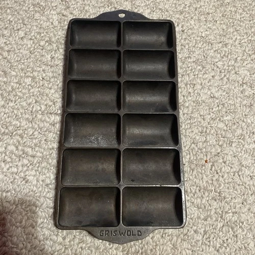 Vintage Griswold 950A Cast Iron French Roll Muffin Corn Bread Pan No 11 Erie PA