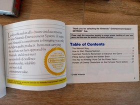 Metroid Nintendo NES Boxed PAL UK Version - Rare First Print with Grey Seal UKV