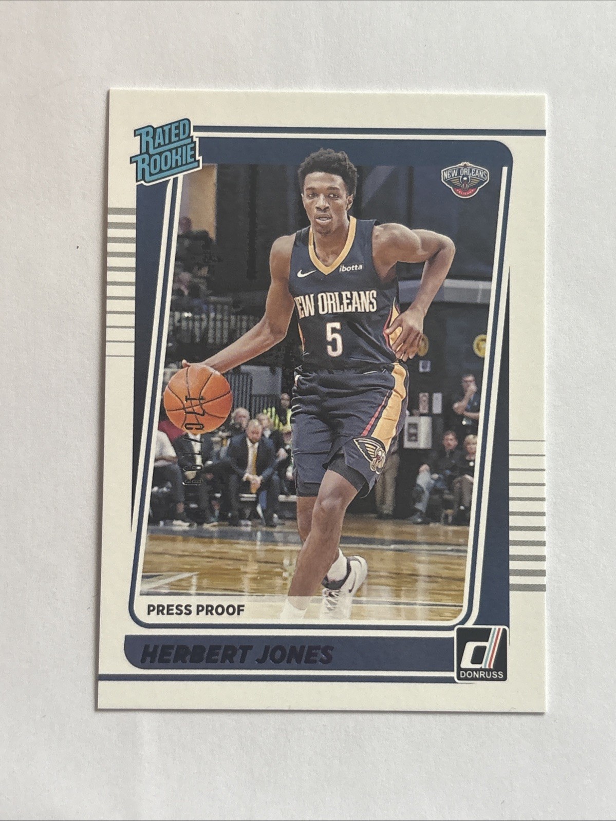 2021-22 Panini Donruss Purple Press Proof /199 Rated Rookie Herbert Jones #207