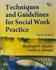 Techniques and Guidelines for Social Work Practice [Paperback] [Jan 01, ...