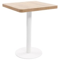 Vidaxl Bistrotisch Hellbraun 60X60 Cm Mdf Neu
