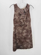Pre-Owned Loft Brown Size 0 Short Sleeveless Dress
