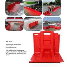 L Shaped Baffle Flood Barrier Emergency Flood Box Wall User Friendly For Garage