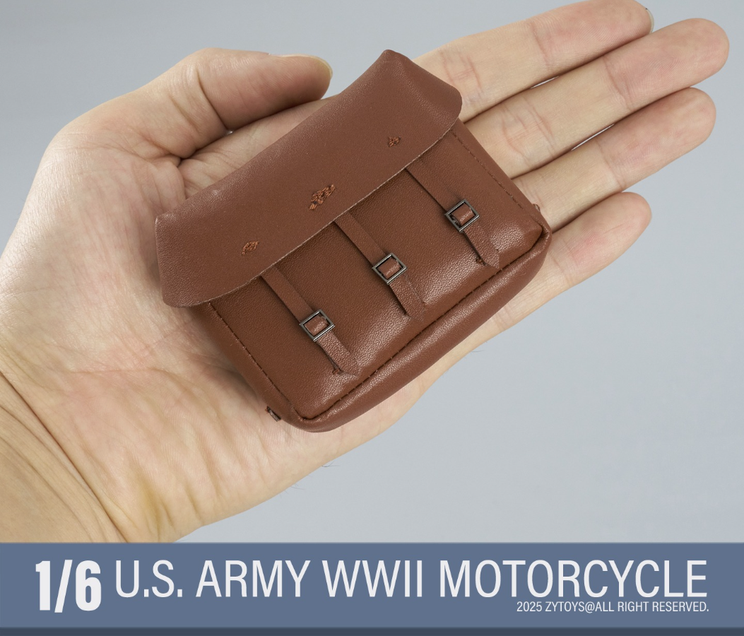 ZYTOYS ZY8038 1/6 WWII US Military Motorcycle With Bag for 12in