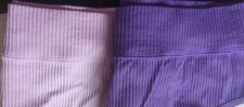  2 Torrid Sz 4 Purple and Lilac High-Waist Seamless Ribbed Thong Panties NWOT