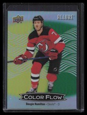 2024-25 Upper Deck Allure #CFL-6 Dougie Hamilton Color Flow Yellow-Green