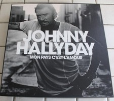 Johnny Hallyday , mon pays c'est l'amour , coffret collector 5 X 45 tours + Pict