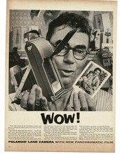 1956 Polaroid Land Camera Wow Vintage Print Ad