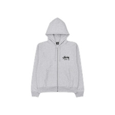 Stussy Stock Seoul Zip Hoodie Ash Heather 2024
