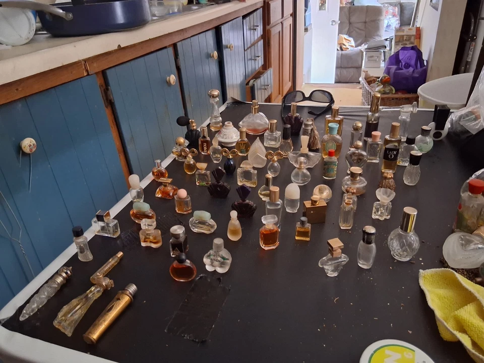 98Vintage Perfume Bottles On The Wall  Take Them All Down 1/2  Price - Image 2 of 4