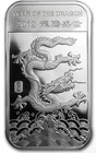 Year of the Dragon Silver Bar 2012 LUNAR SERIES