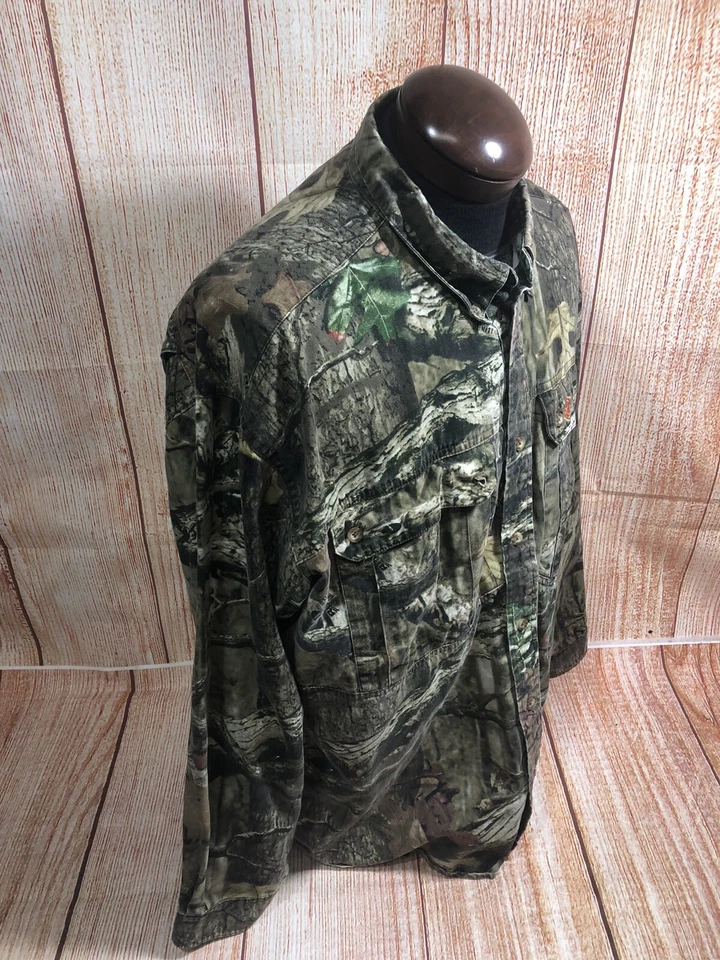 Men’s GAME WINNER REALTREE CAMO LS BF 2 XL Cotton Shirt - Image 3 of 4
