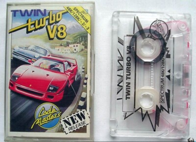 Sinclair ZX Spectrum 48K Game - TWIN TURBO V8 - Codemasters - Tested & Working