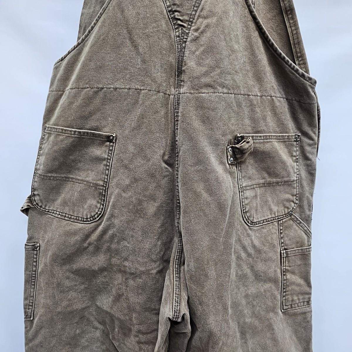Carhartt R27 CHT Sandstone Duck Bib Overall Canvas Quilt Carhartt R27 CHT Sandstone Duck Bib Overall Canvas Quilt