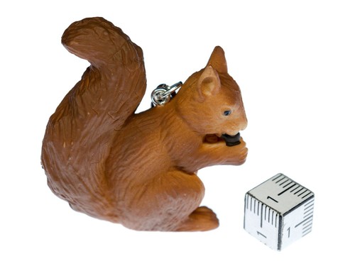 Eichhörnchen Schlüsselanhänger Miniblings Klettertier Kinder Hörnchen Tiere Brau - Bild 2 von 4