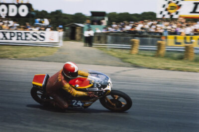 Tony Rutter, Yamaha Moto GP Motorcycle Racing 1975 Old Photo
