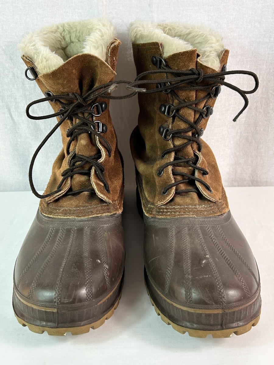 SOREL Vtg Made Canada Power Kaufman Caribou Rubber Snow