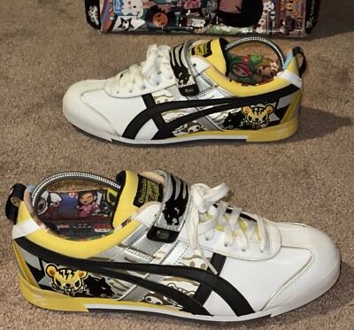 ONITSUKA TIGER TOKIDOKI MEXICO LOW WHITE BLACK HY8P4 MENS SIZE 10