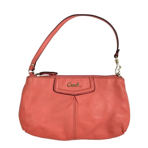 COACH 2 way Mini Boston bag Ashley leather Pink Vintage Authentic