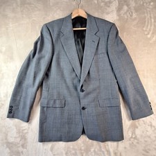 Brooks Brothers Blazer Men's 40R Gray Glen Check Brookease Single Breasted