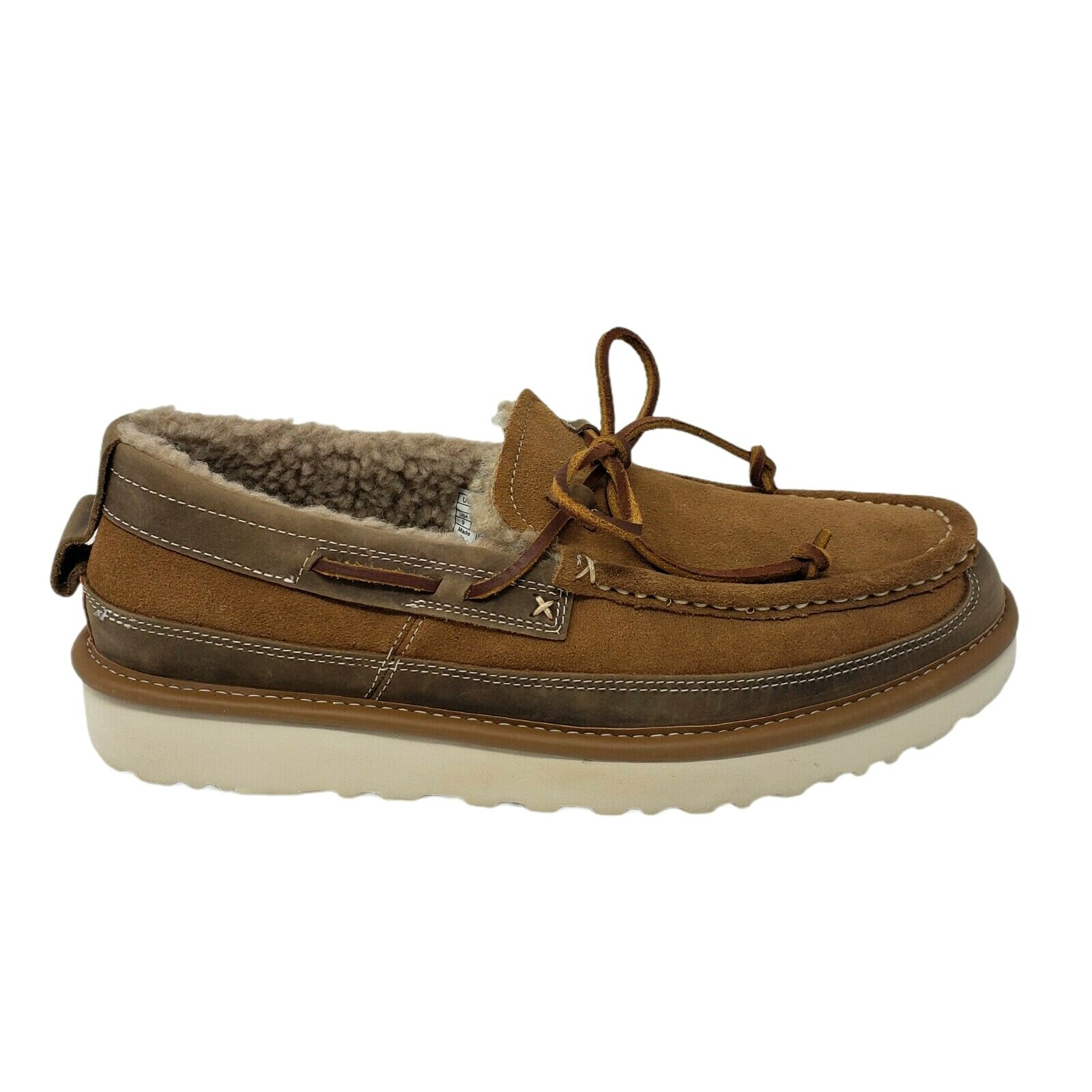 UGG DEX LACE CHESTNUT LEATHER SUEDE 