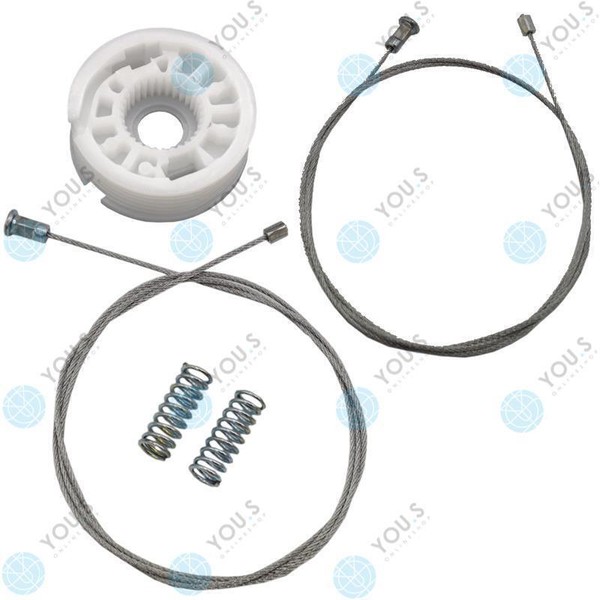 FüR Mercedes E-KLASSE 211 Fensterheber Reparatursatz Seilzug Hinten Rechts-image