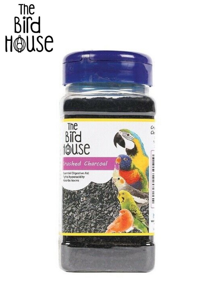 HAPPYPET CRUSHED CHARCOAL CAGE BIRD BUDGIE FINCH DIGESTION SUPPLEMENT 250G