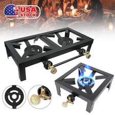 Portable Camping Stove Cast Iron Burner Propane Gas LPG Outdoor BBQ Grill Cooker