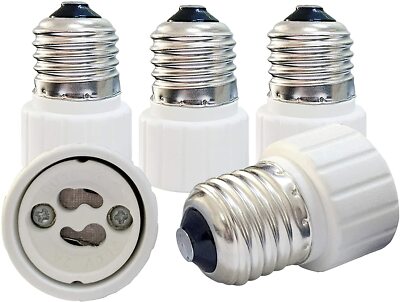 2pc Edison Screw ES E27 To GU10 Light Bulb Adaptor Lamp Socket ...