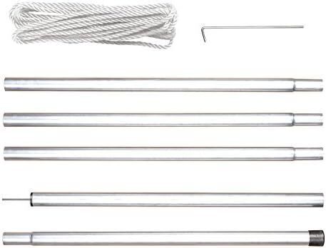 Perel GSSK1 Shade Sail Pole Kit 2.5 m with Guy Rope - Picture 4 of 4