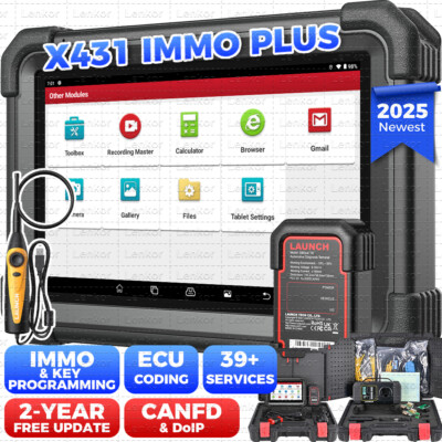 2025 Launch X431 IMMO PLUS PAD VII ECU Programming All System Diagnostic Scanner