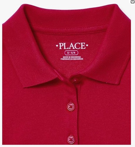 Children’s Place Multipack Short Sleeve Pique Polo, Red 5 pack SIZE LARGE 10/12 - Picture 2 of 3