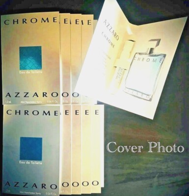 Azzaro CHROME EDT Spray Men's Vial Sample  SIZE 1.2 ML / 0.04 FL OZ Combo DEALS