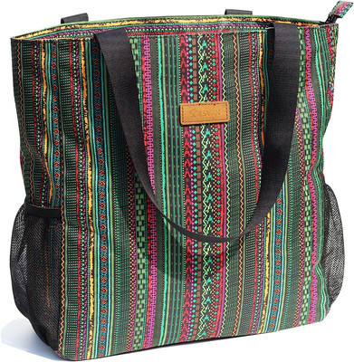 Original Floral Water Resistant Large Tote Bag Shoulder Bag for Gym Beach Travel