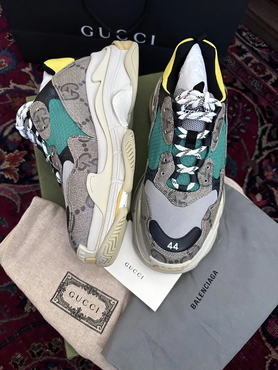 Gucci x Balenciaga The Hacker Project Triple S Sneakers Size 44/11US New!!