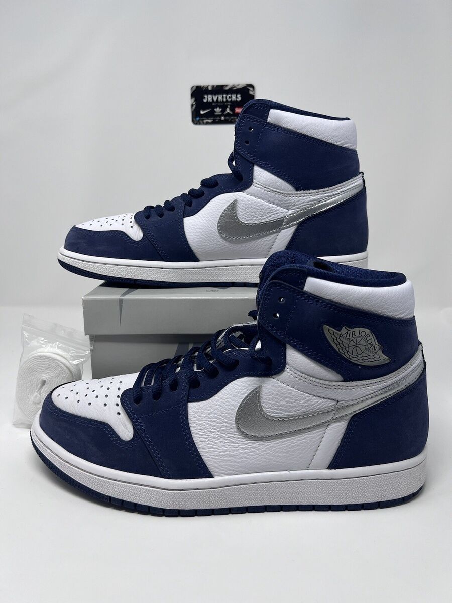 Air Jordan 1 Retro High CO.JP Midnight Navy White Silver Air Jordan 1 Retro High CO.JP Midnight Navy White Silver