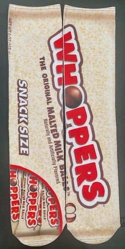 Pop Qualche Divertimento Nel Tuo Passo! Calze Whoppers Candy - Unisex, taglia 1 adatta a tutti!🍫👟