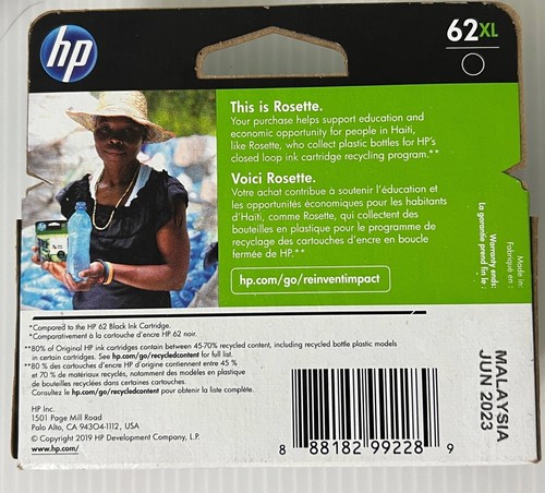 Cartouche d'encre haute capacité HP C2P05AN 62XL - Noir Noir - Photo 2/2