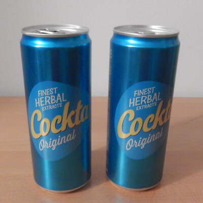 COCKTA  EMPTY SODA CAN 0,33L SLOVENIA set of 2