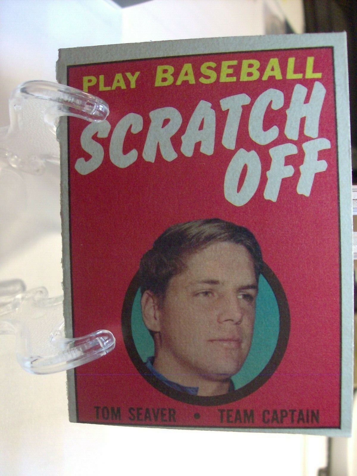 1971 Topps Scratch-Offs Baseball  (RED) #19 Tom Seaver New York Mets  (87520)