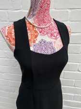 Zara Dress Short Black Cross Back Detail Party Evening Size Small