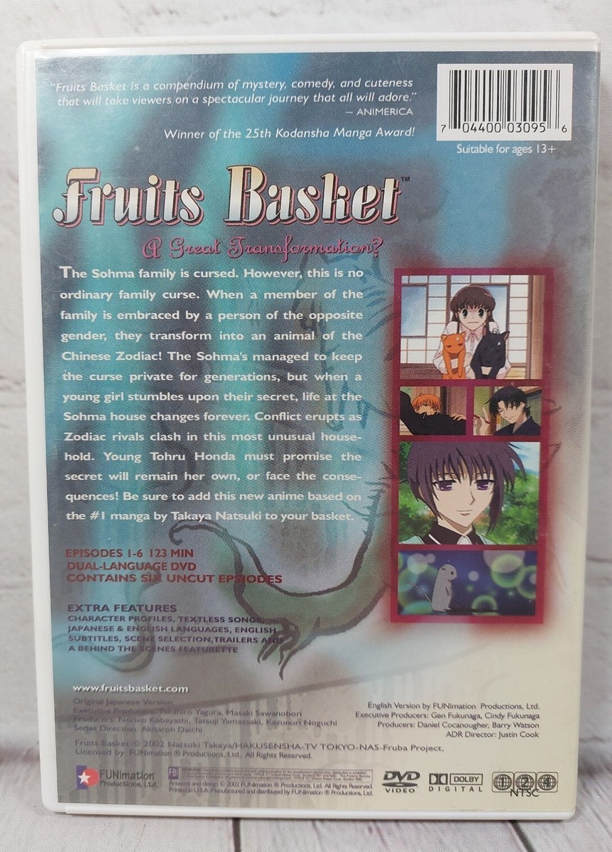 Fruits Basket: Volume One - A Great Transformation? DVD 2001 Anime