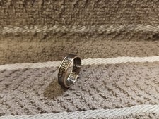 New Jersey Handcrafted Washington Quarters coin ring, size 6 -1/2 1999