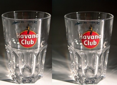 Havana Club Rum Cocktail Glasses 34CL New SET OF 2