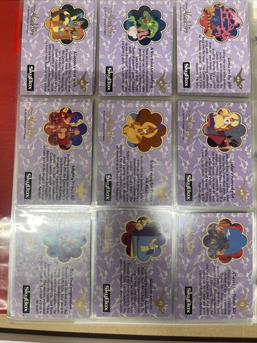 Juego completo de 90 tarjetas coleccionables base de películas de Aladdin Disney Skybox 1993. - Imagen 12 de 23