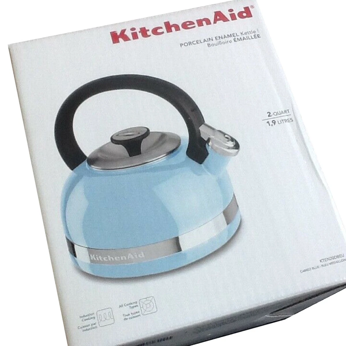 KitchenAid 2-Qt. Kettle with Full Handle and Trim Band - Blue