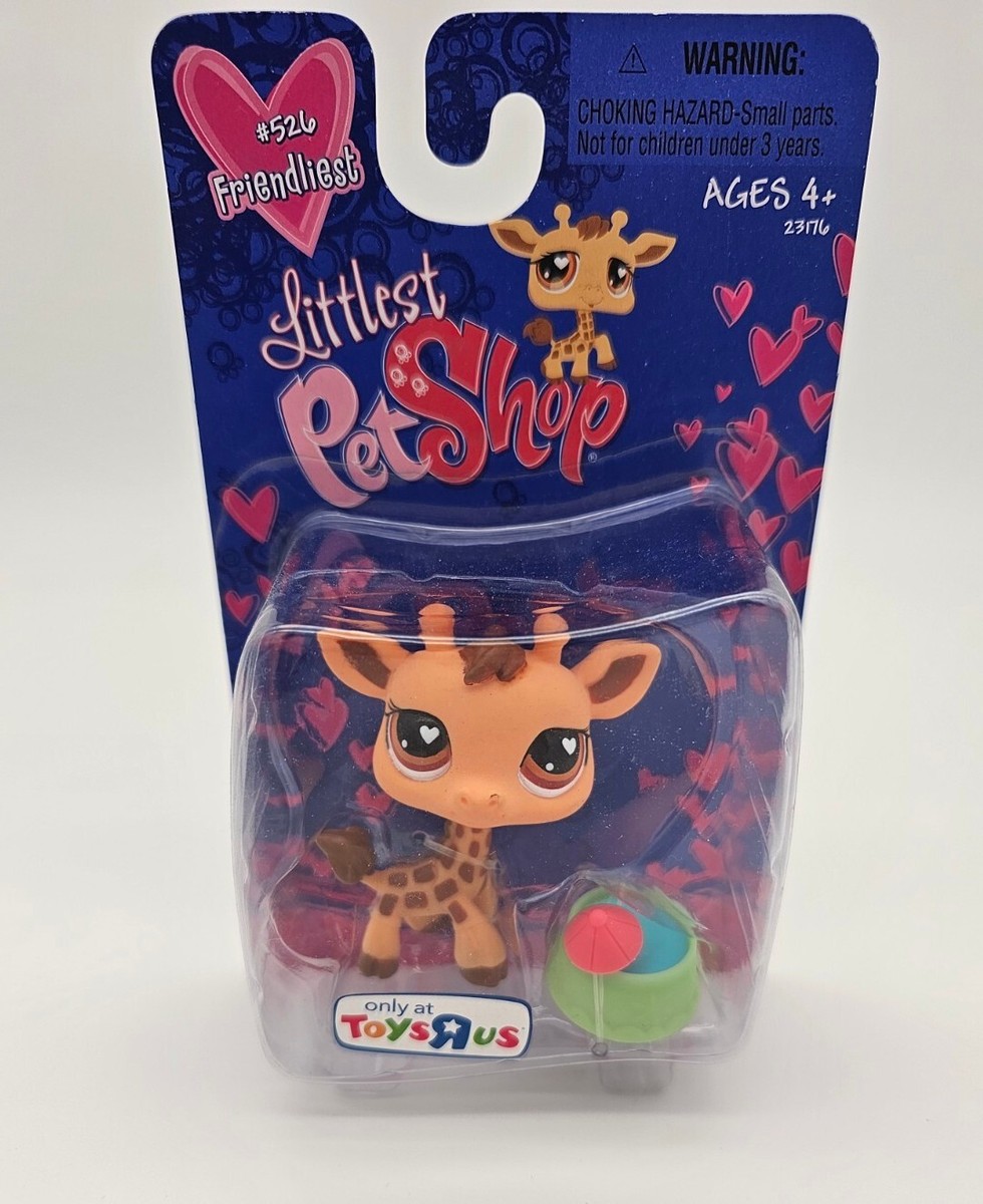 Littlest Pet Shop 526 ToysRUs EXCLUSIVE Giraffe Green Dish NEW IN