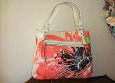 NWT  Coach PoPPy Placed Flower Rare Tote Shopper Purse Handbag 19029